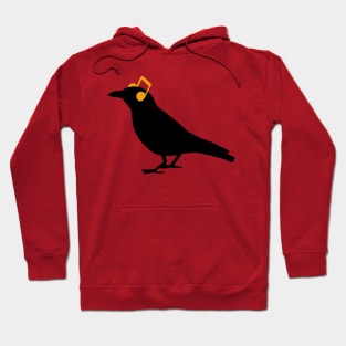 Headphones Headphones notes Raven Bird Hipster Hoodie